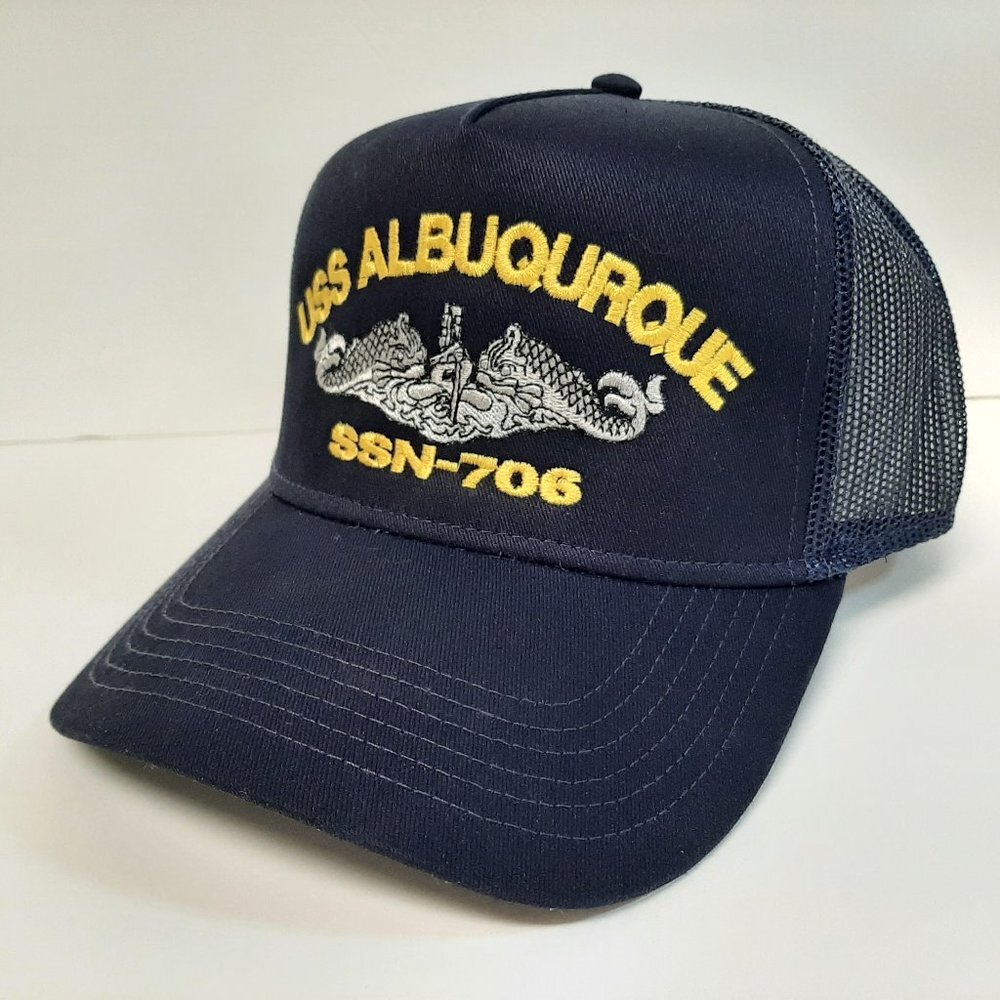USS Albuquerque SSN-706 Boat Baseball Cap Hat Mesh